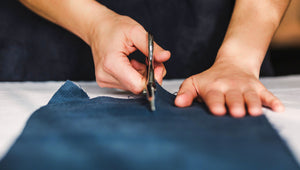 men's underwear by etseo. cutting fabric