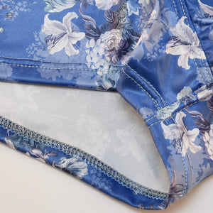 Printed Men's Trunks by Etseo, Blue fabric detail