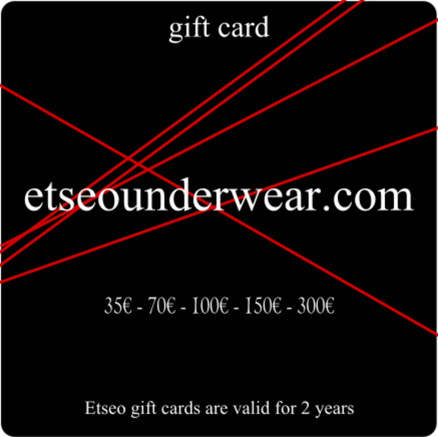 Etseo Men's Underwear gift card