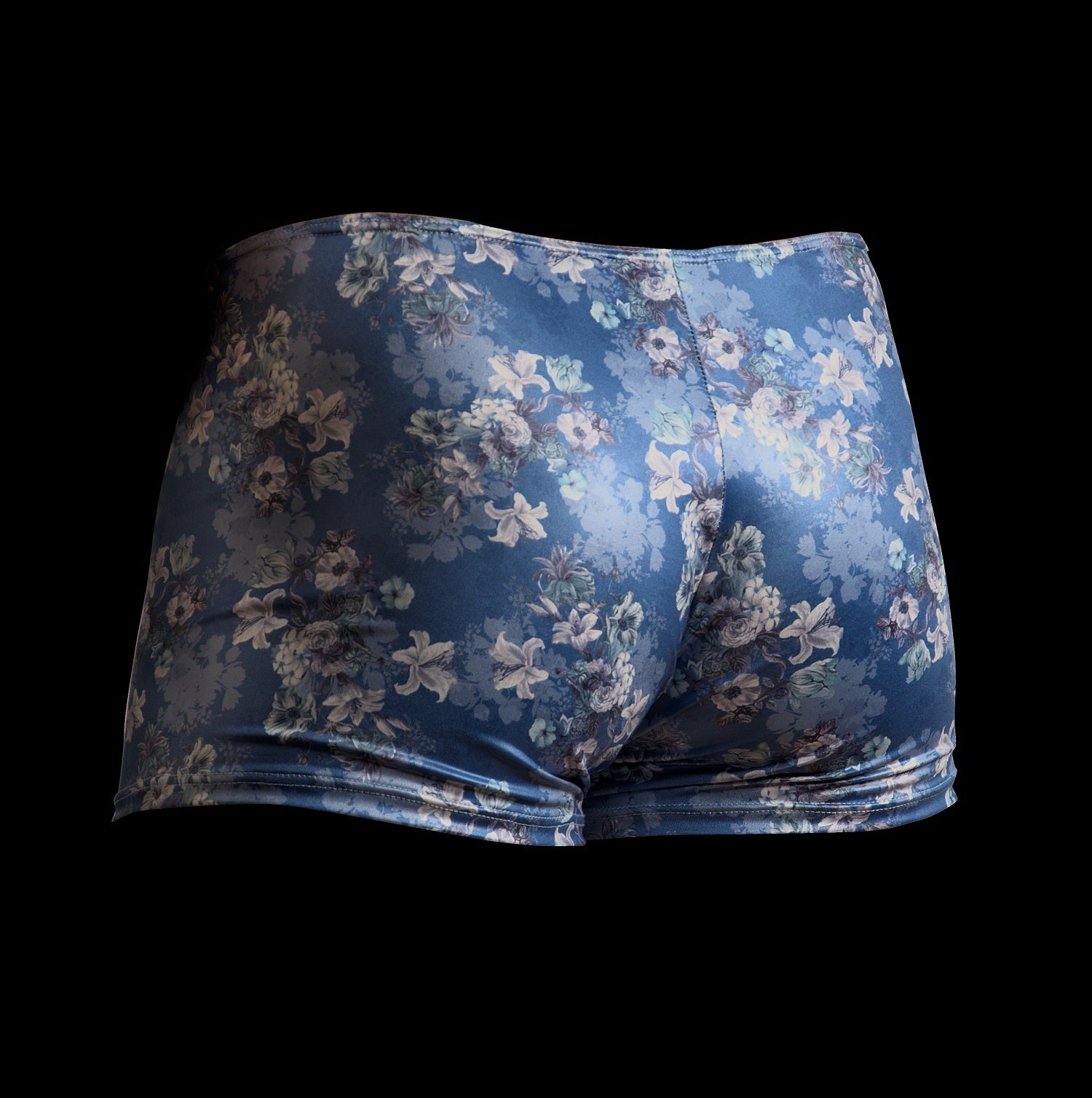 The Etseo Nature Reflex Trunk Blue is part of the Etseo Nature Reflex men's underwear collection of Trunks and Bikini Briefs. Etseo Nature Reflex is made with a very comfortable shiny and elastic fabric printed with modern floral patterns. At Etseo we manufacture quality men's underwear.
