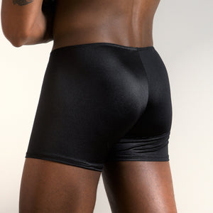 The Etseo Reflex Boxer Brief Black is part of the Etseo Reflex Men's Underwear Collection of Boxer Briefs and Bikini Tangas. Etseo Reflex is an elegant and comfortable collection of products made of a glossy elastic fabric that allows a good fit to the body. At Etseo we manufacture quality men's underwear.