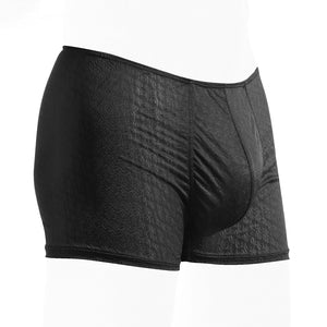 The Boxer Brief Black - Lace Collection - is part of the Etseo Lace Men's Underwear Collection of Boxer Briefs and Bikini Briefs. Etseo Lace is made of a light, slightly transparent and elastic lace fabric. It's a collection of beautiful, elegant and comfortable products. At Etseo we manufacture quality men's underwear.