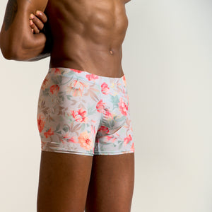 Floral Boxer. Made by Etseo Mens Underwear, front view