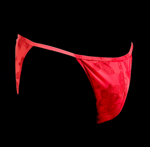 Luxury red bikini tanga by etseo underwear
