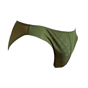 The Etseo Mesh Bikini Brief Green is part of the Etseo Mesh Men's Underwear Collection of Trunks and Bikini Briefs. Etseo Mesh is a collection of products made with a slightly see-through and elastic mesh manufactured in northern Italy. At Etseo we manufacture quality men's underwear.